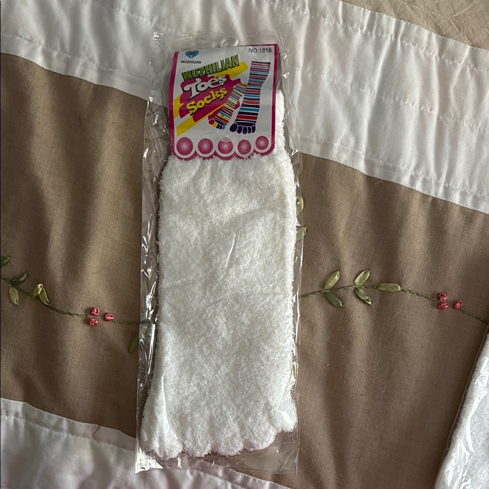 White Toe Socks